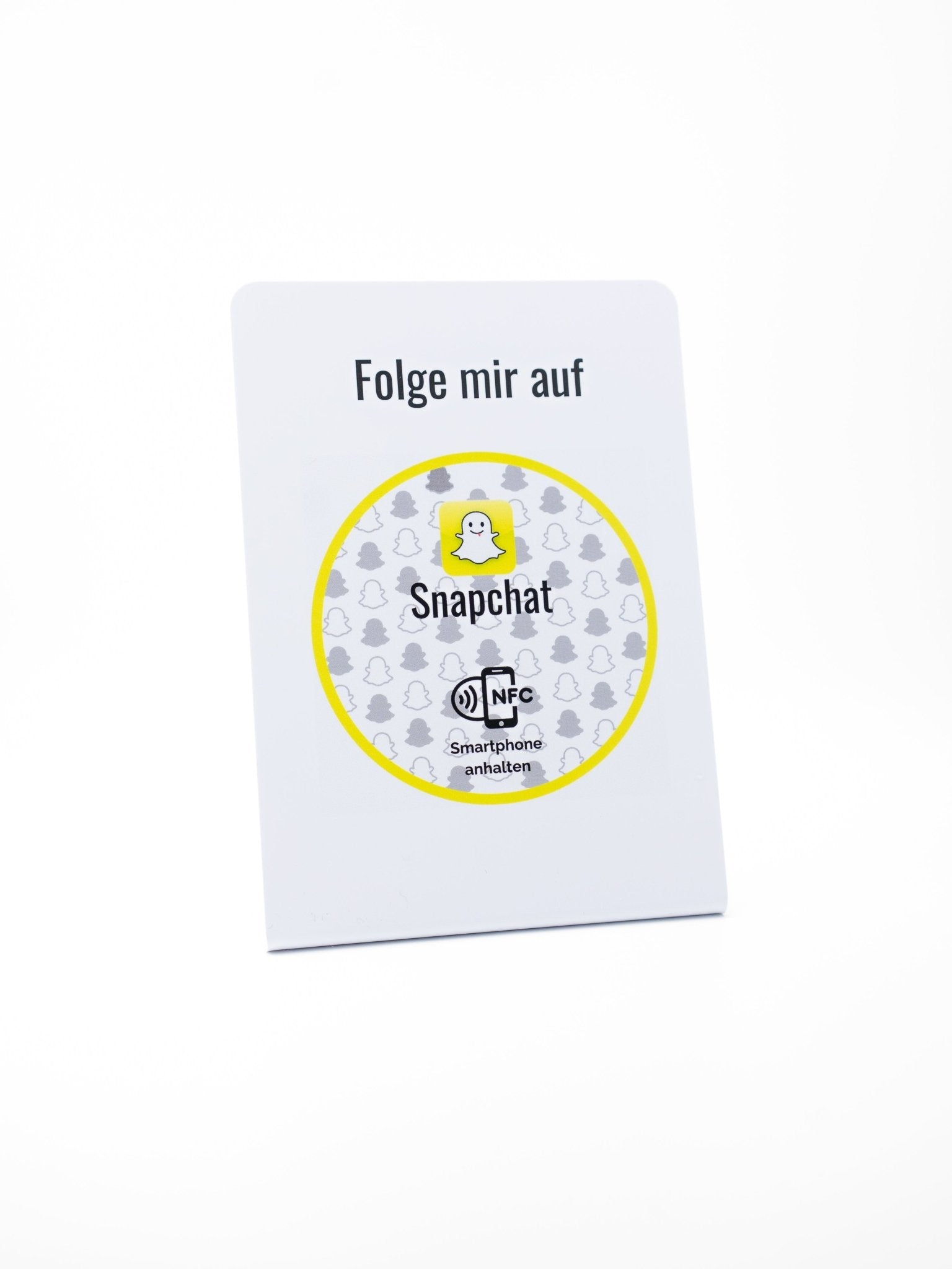Snapchat NFC - Aufsteller - Custom Ratings